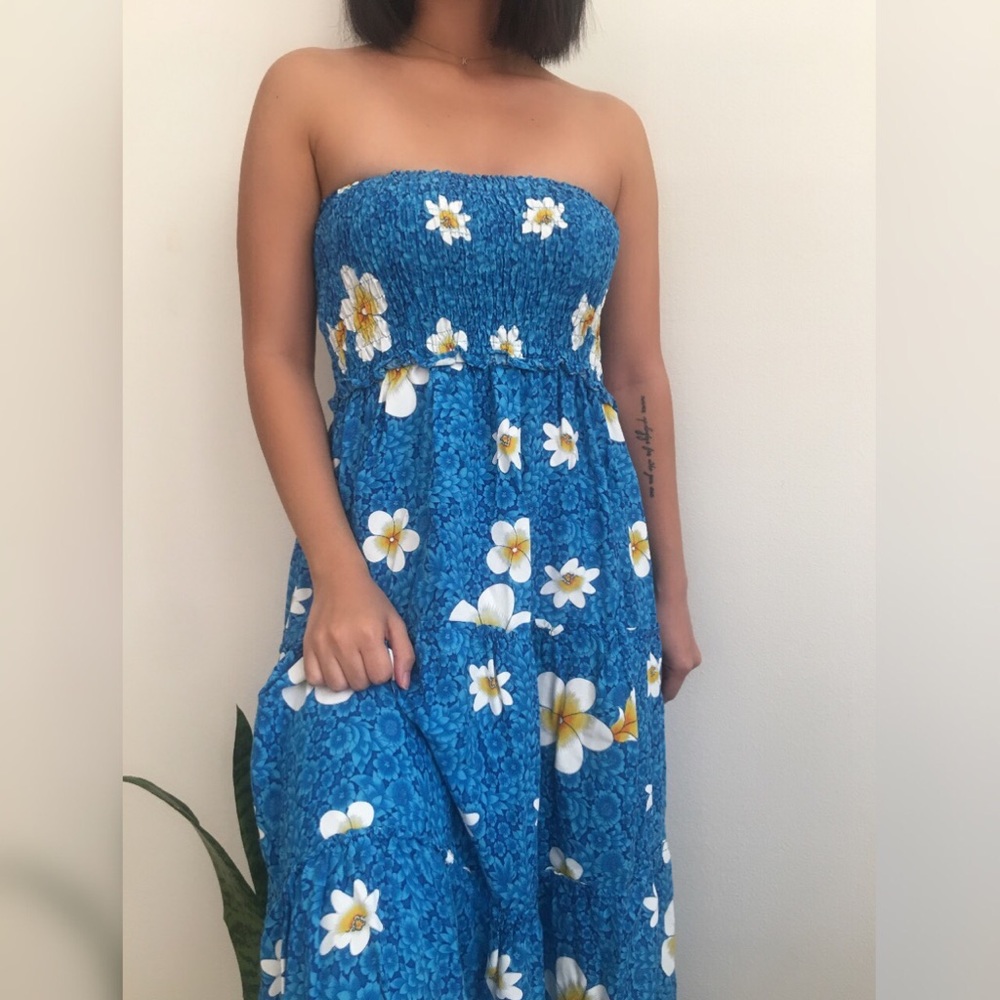 🌺Vintage Hawaiian Floral Tube Dress🌺